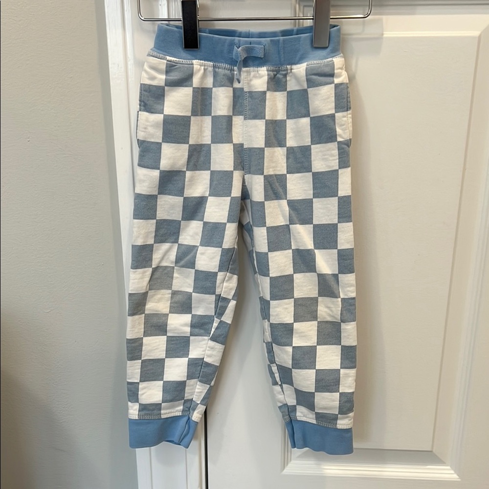 Monica + Andy Checkered Cotton Jogger Pants 🚭